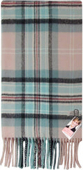 Luxury Soft Cashmere Fringe Scarf - Princess Diana Rose Tartan