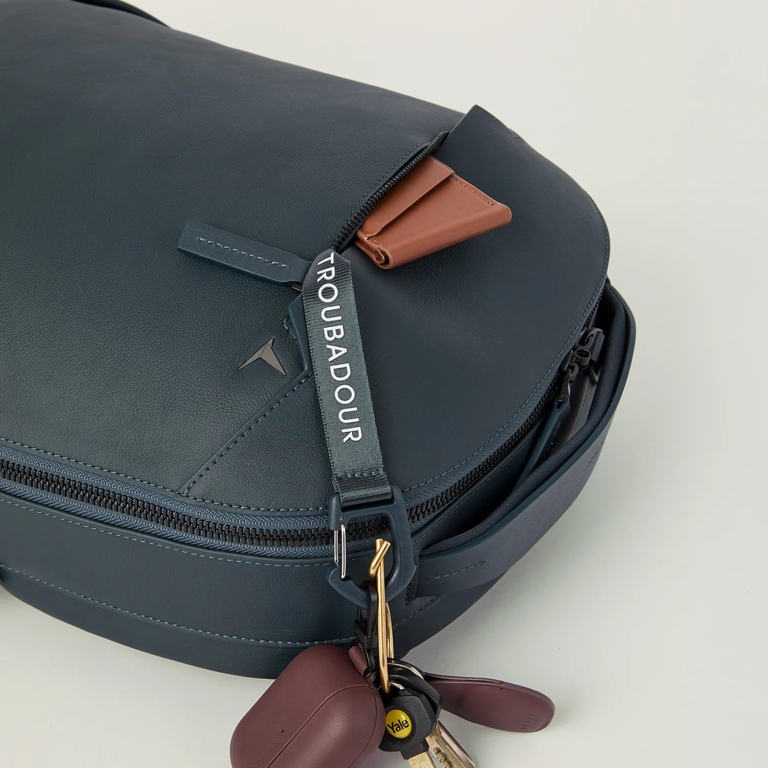 22L Waterproof Leather Laptop Backpack