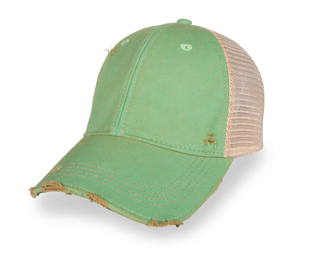 YPO Rhino ODM Vintage Distressed Mesh Back Trucker Hat