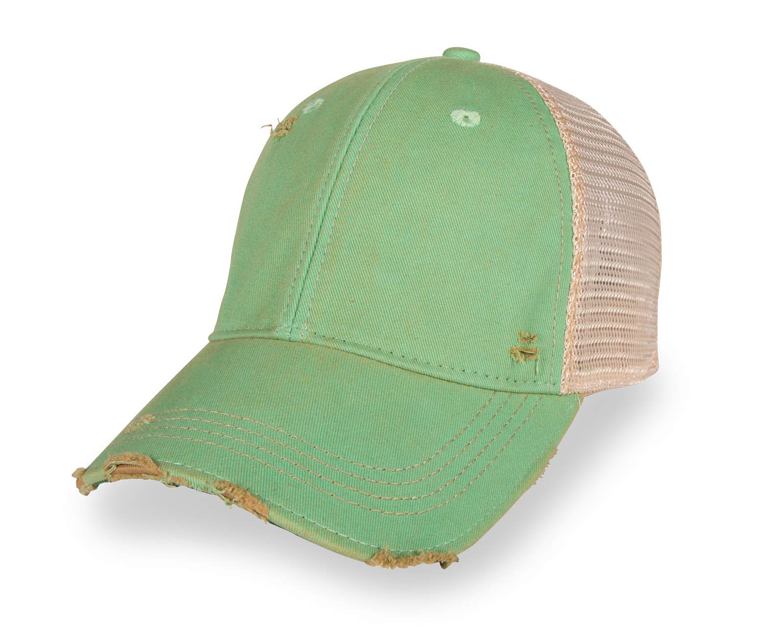 YPO Rhino ODM Vintage Distressed Mesh Back Trucker Hat