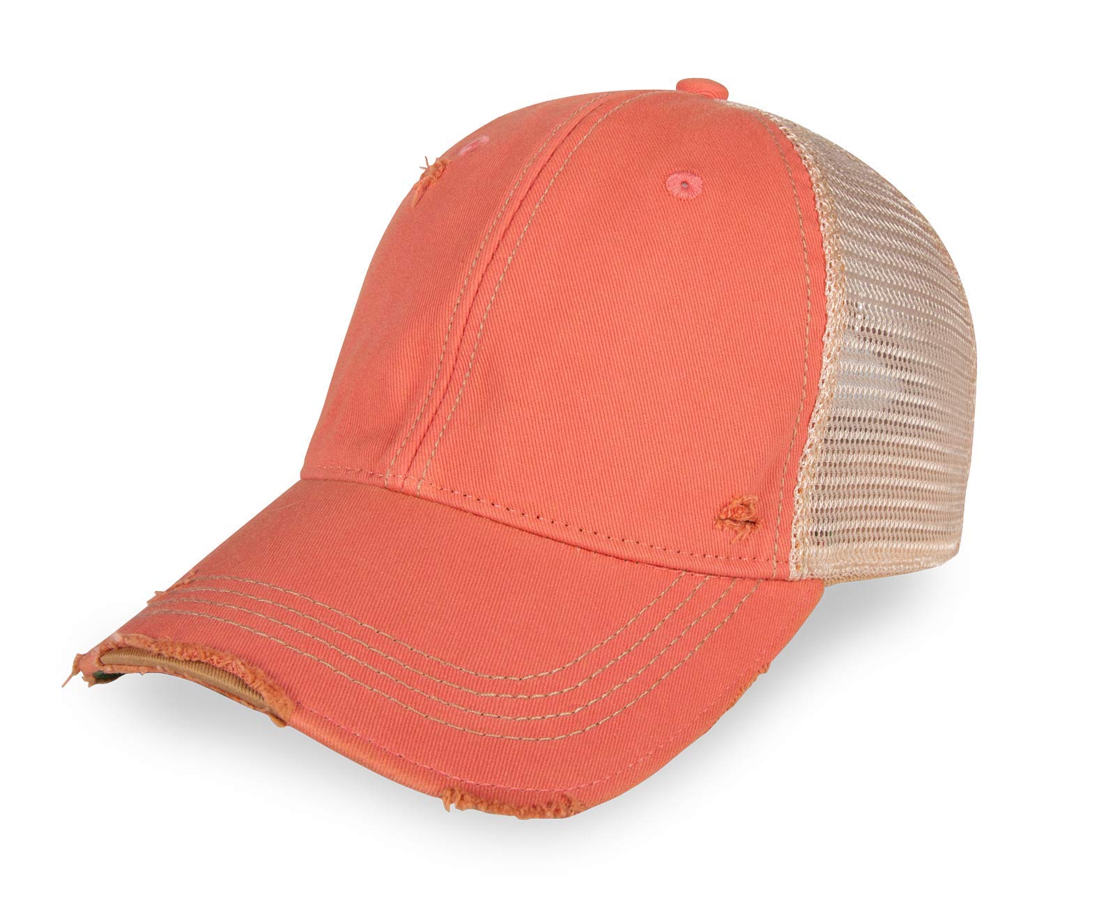YPO Rhino ODM Vintage Distressed Mesh Back Trucker Hat