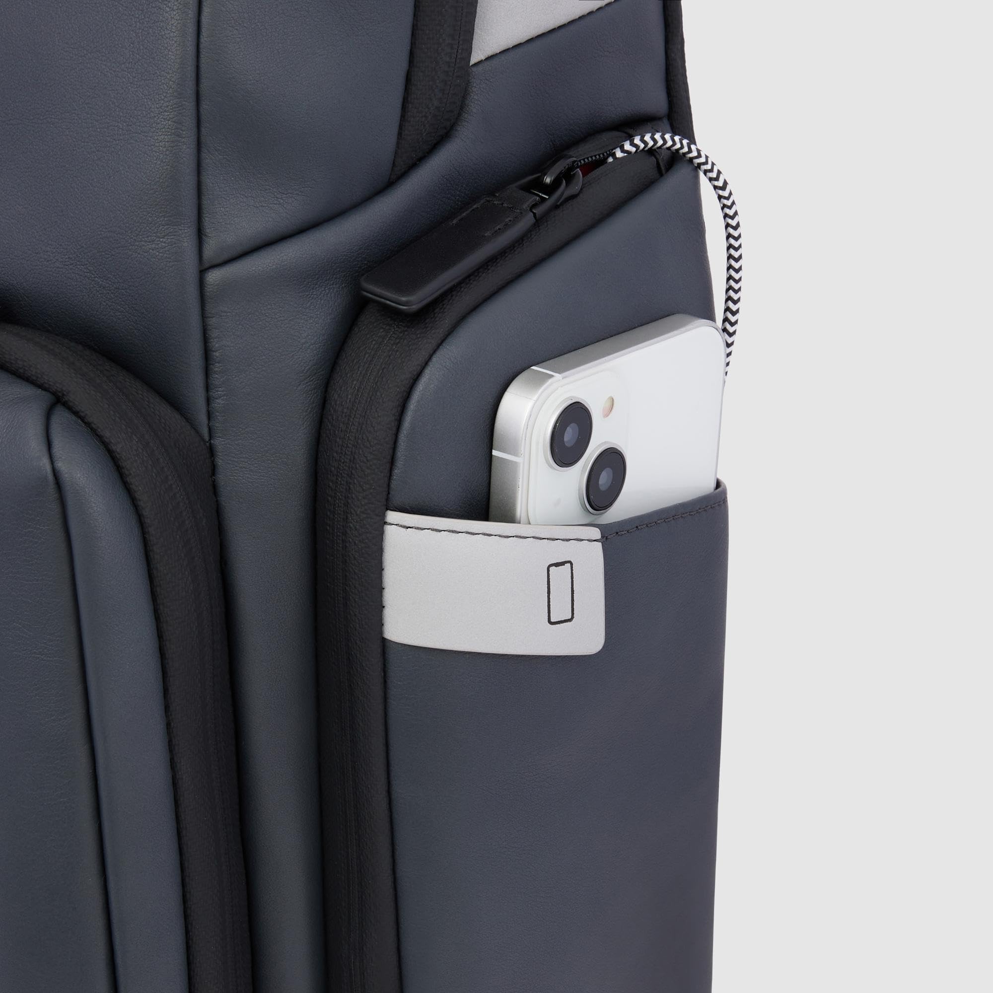 Backpack Laptop 15.6" with LED - Leather - Men