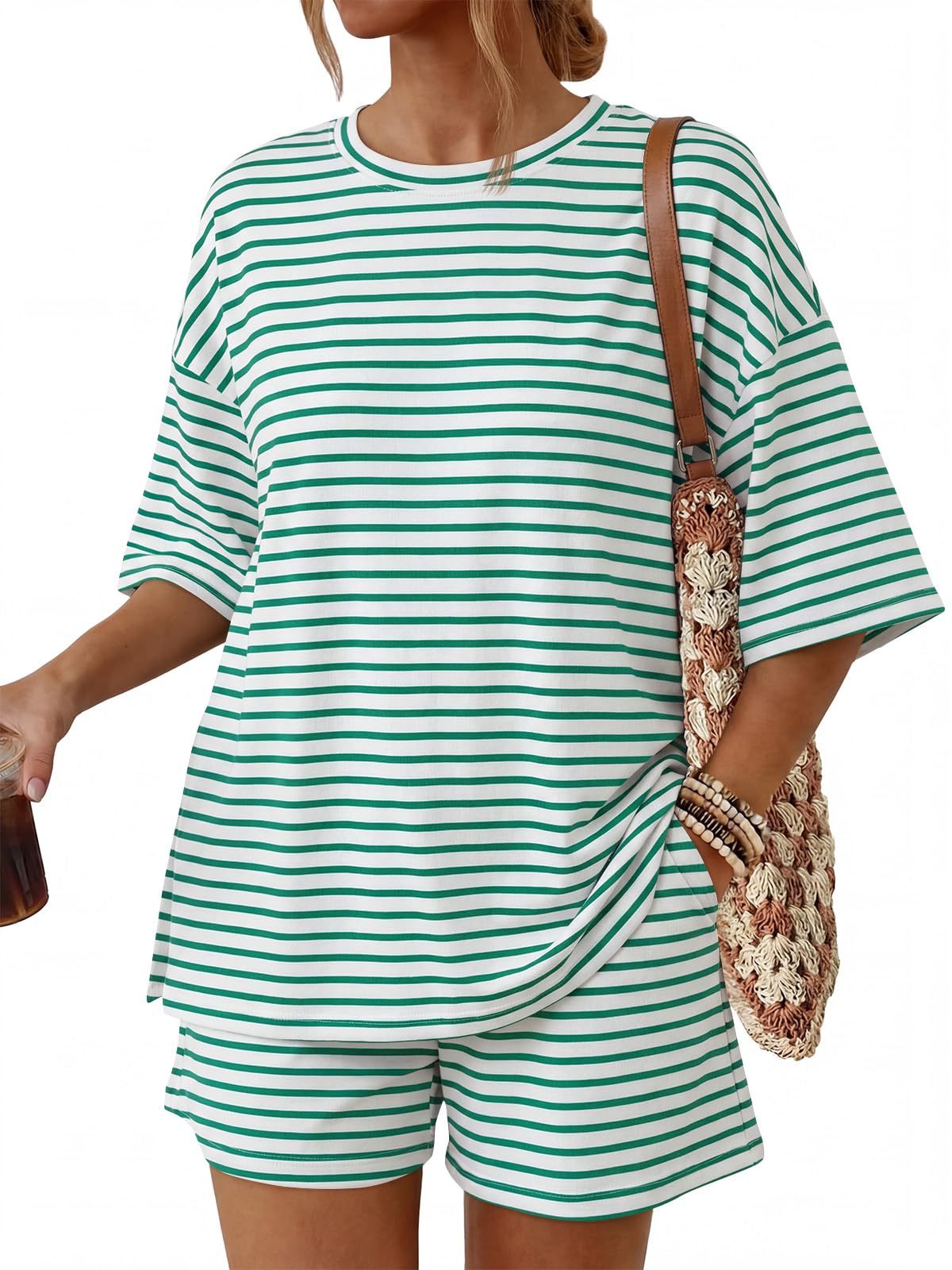 Women's 2-Piece Summer Loungewear Set with Pockets