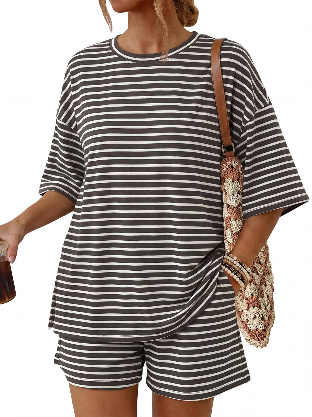 Women's 2-Piece Summer Loungewear Set with Pockets