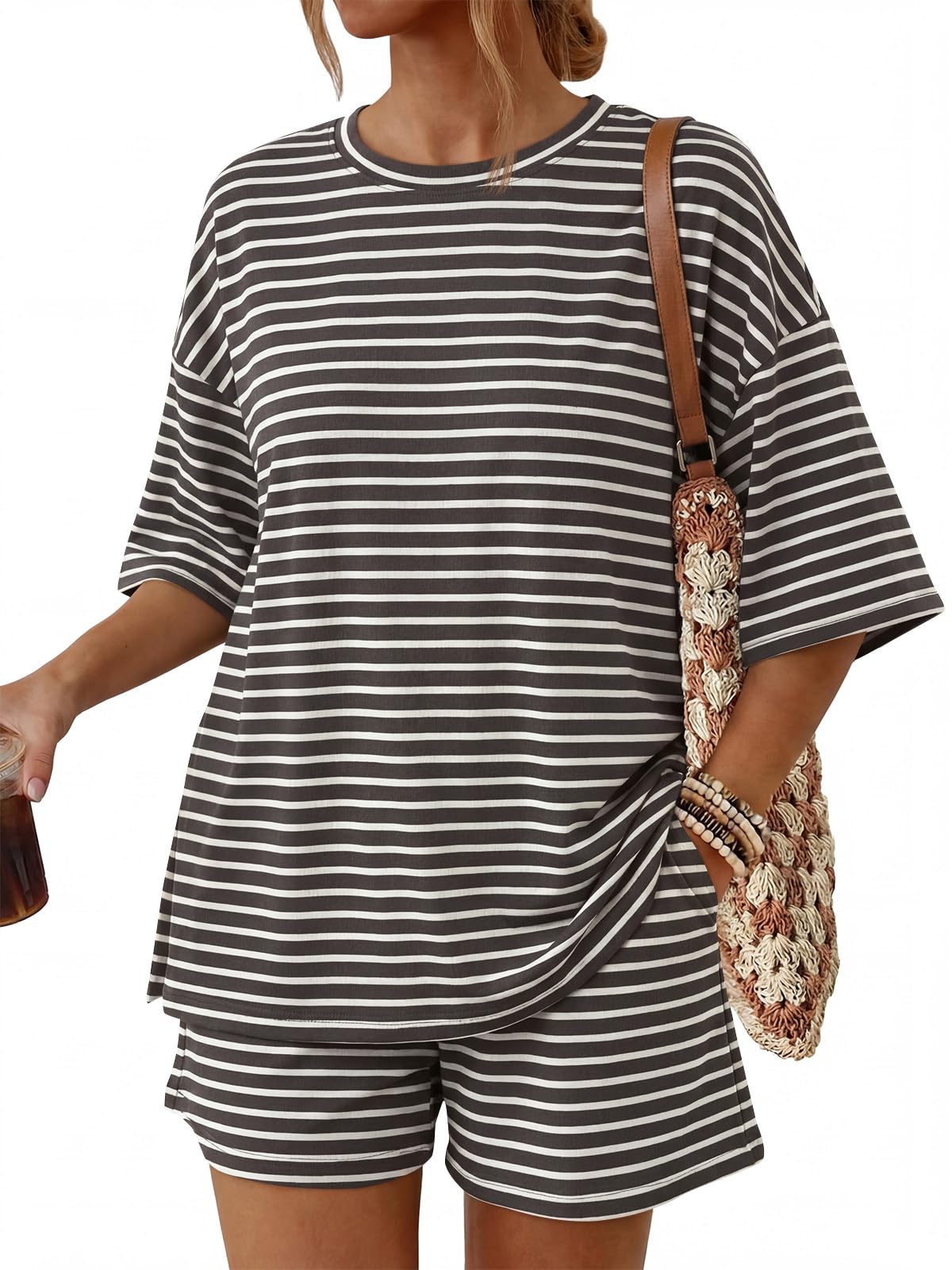 Women's 2-Piece Summer Loungewear Set with Pockets