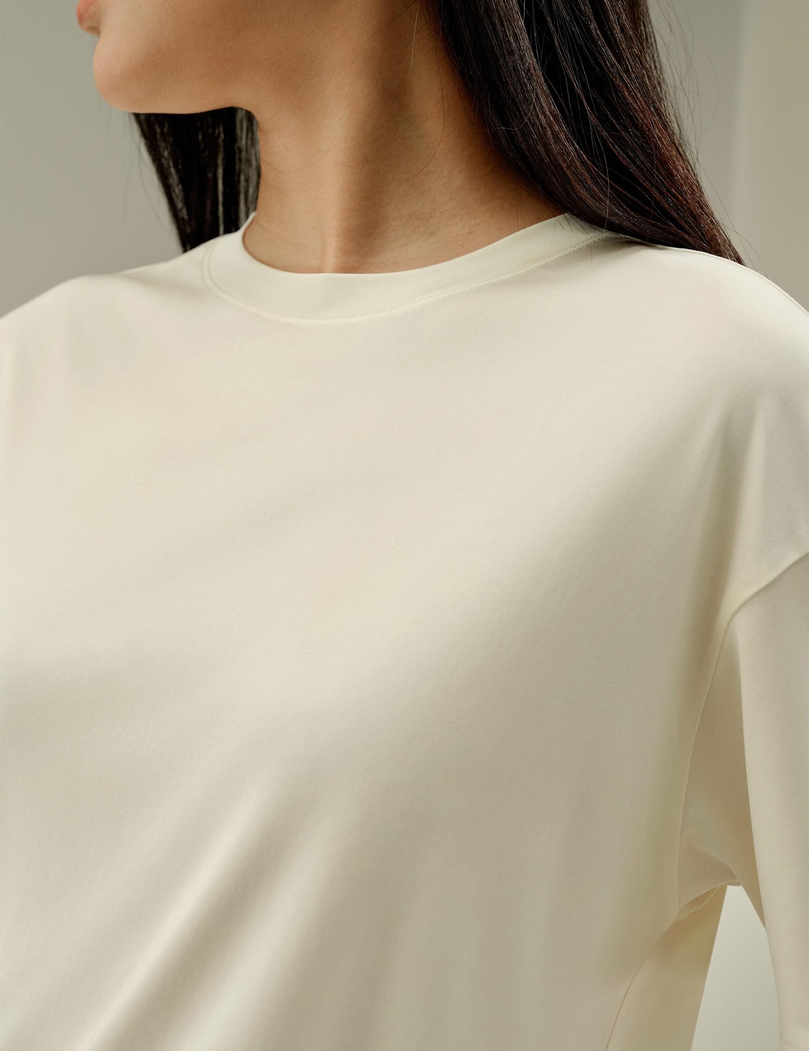 100% Silk Jersey Oversized T-Shirt