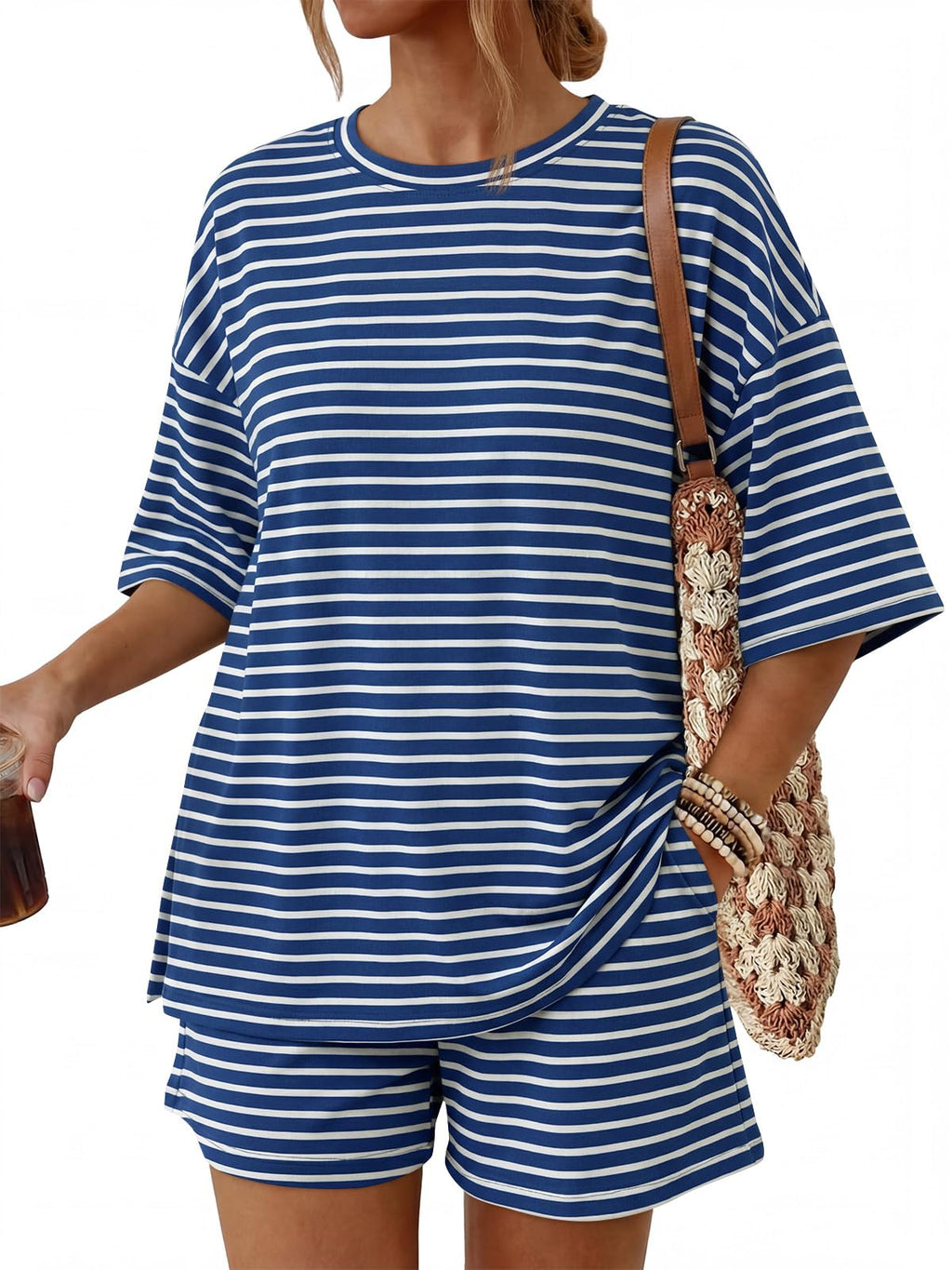 Women's 2-Piece Summer Loungewear Set with Pockets