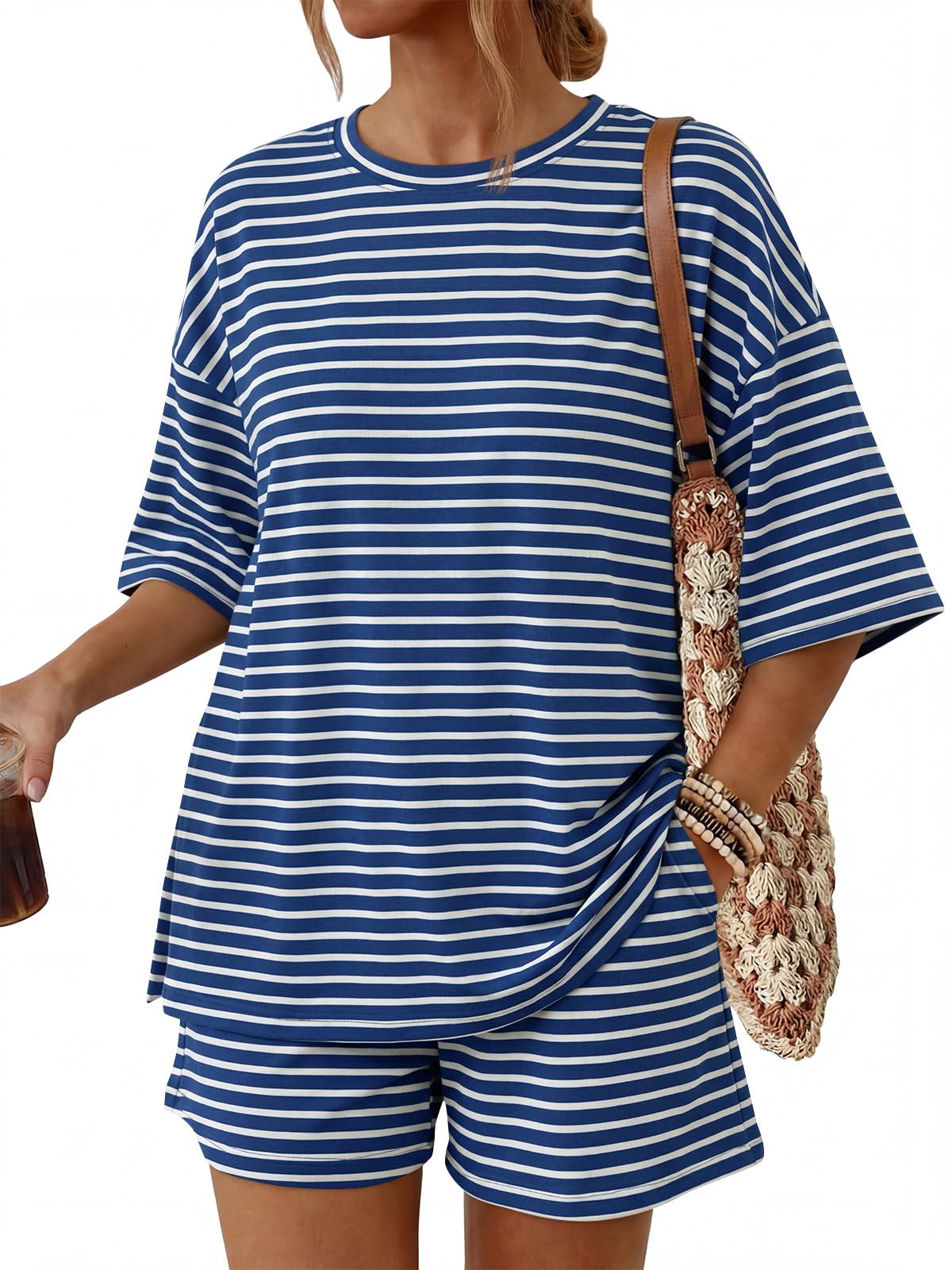 Women's 2-Piece Summer Loungewear Set with Pockets