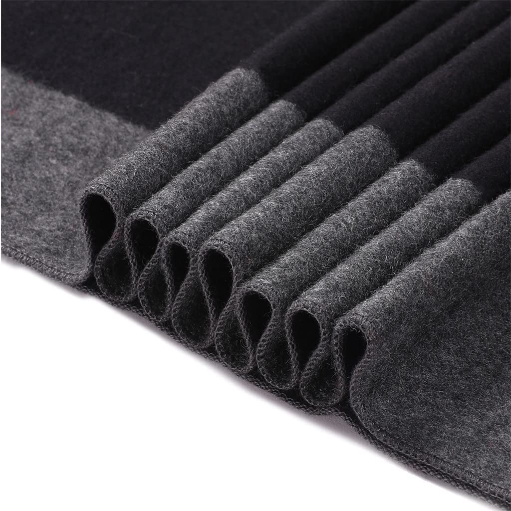 BAZIGA Men's Winter Silk Brushed Scarf