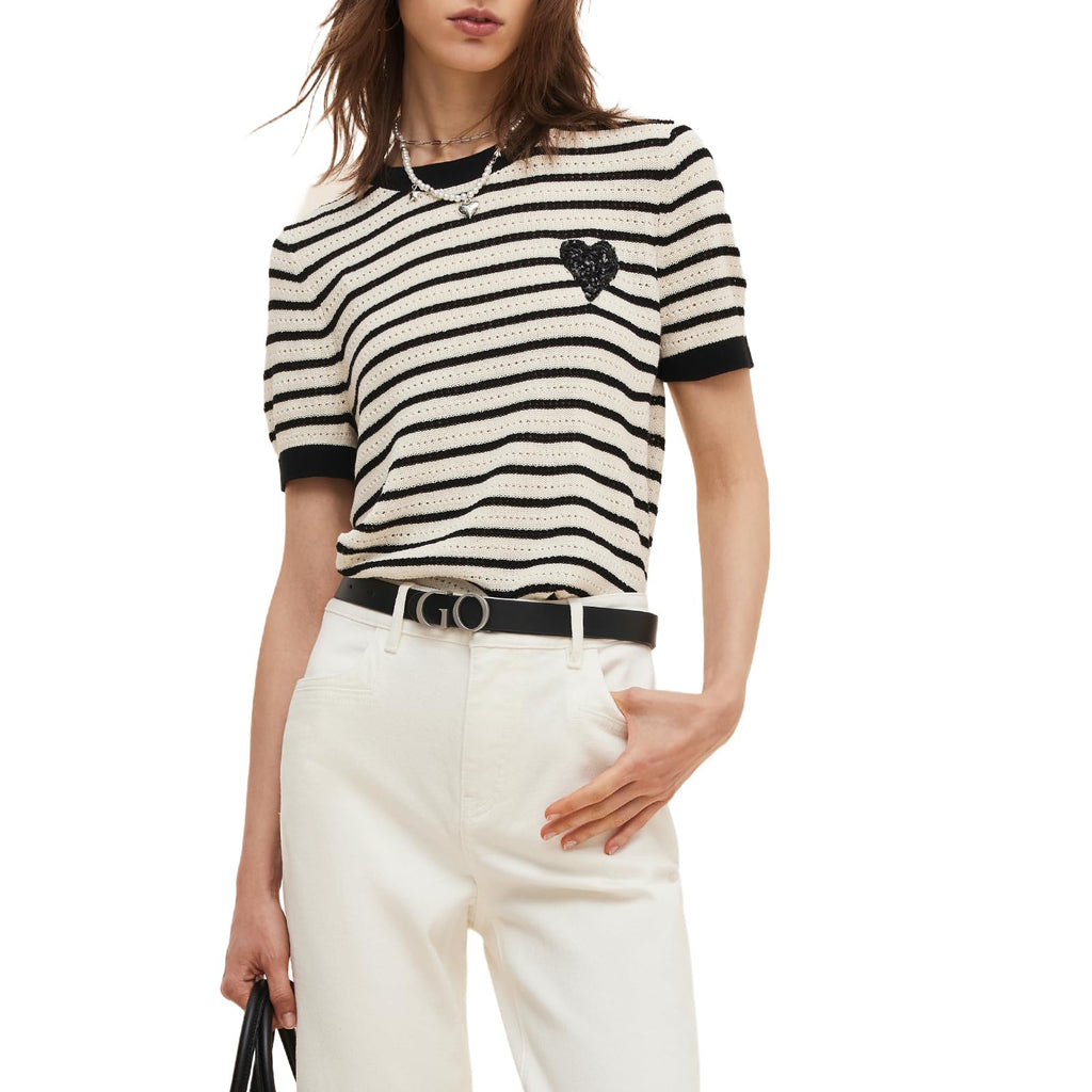 Women's Loose Crewneck Knit Top