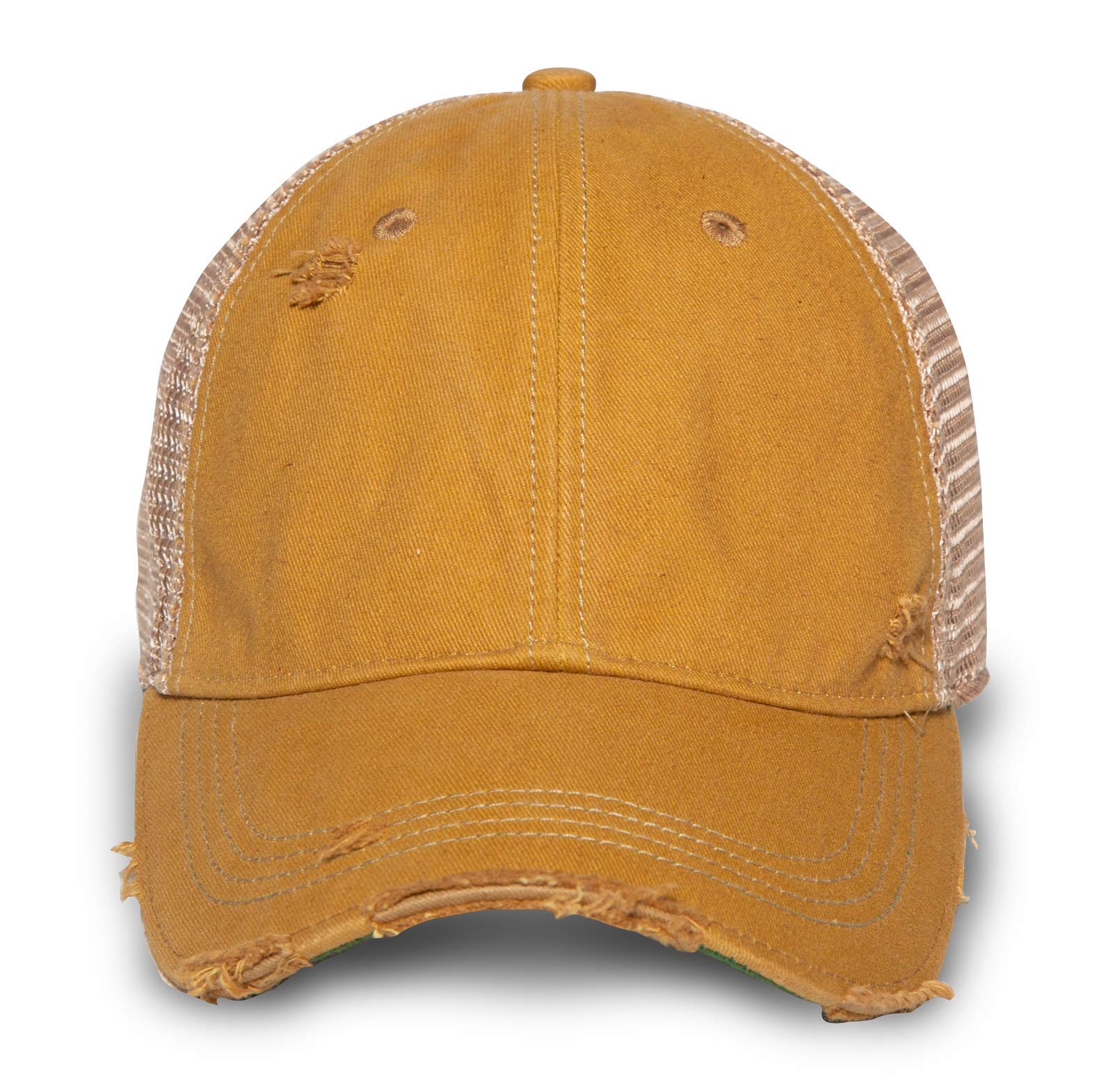 YPO Rhino ODM Vintage Distressed Mesh Back Trucker Hat