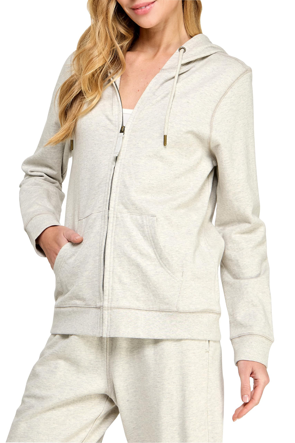 Women's 100% Organic Cotton Zip-Up Hoodie