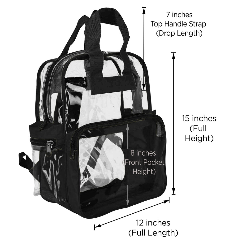 DALIX Small Clear Backpacks (100-Pack)