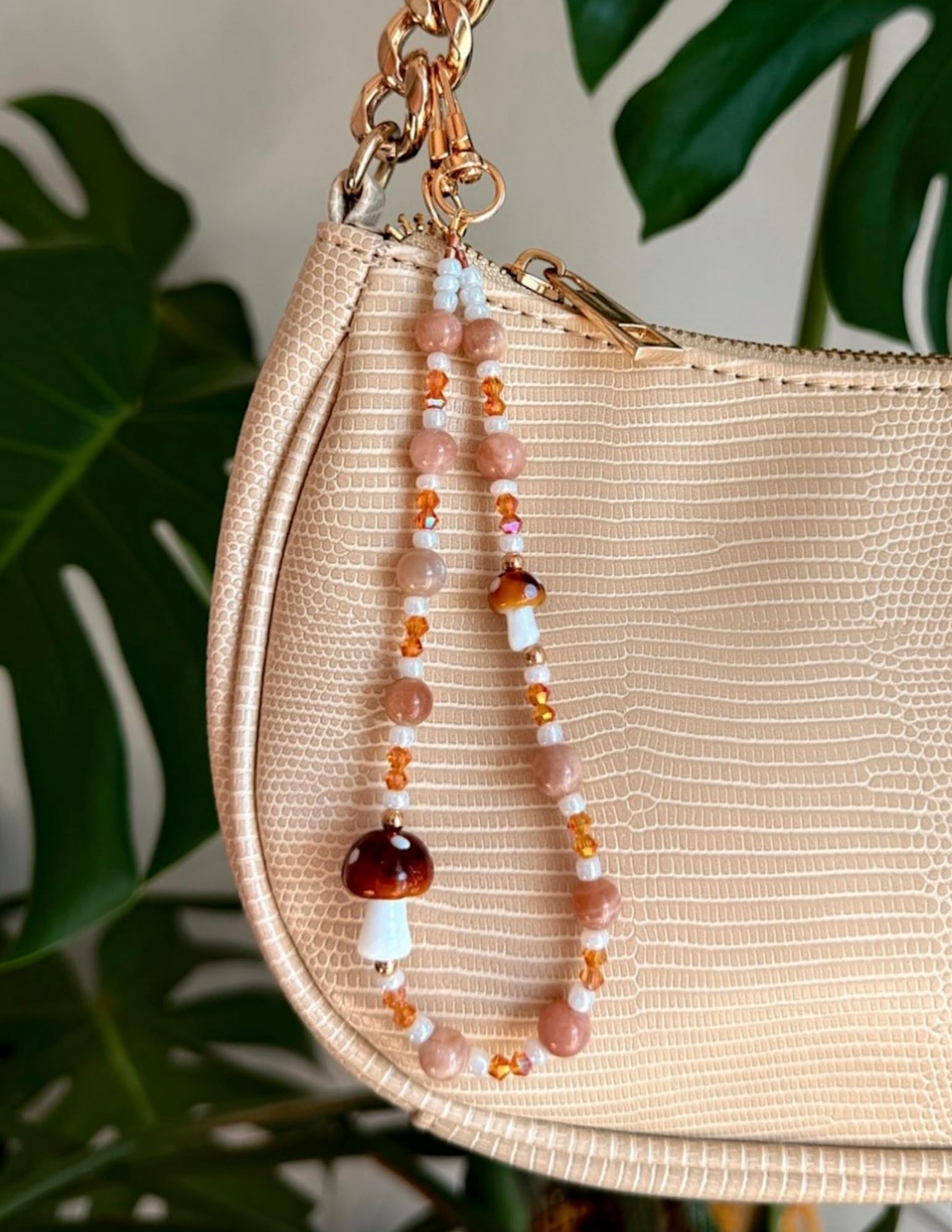 Beaded Phone Wrist Strap, Boho Phone Charm Lanyard