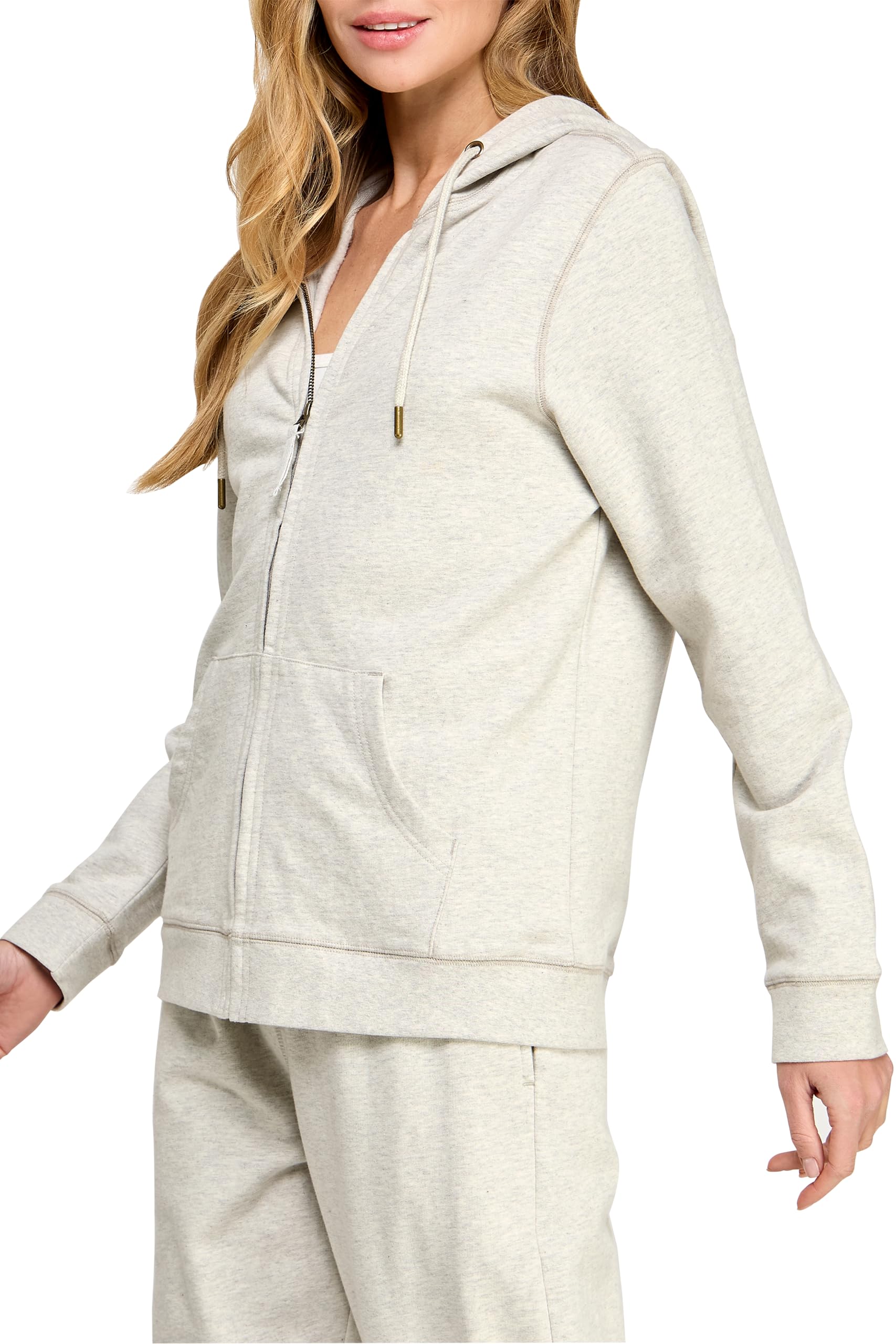 Women's 100% Organic Cotton Zip-Up Hoodie