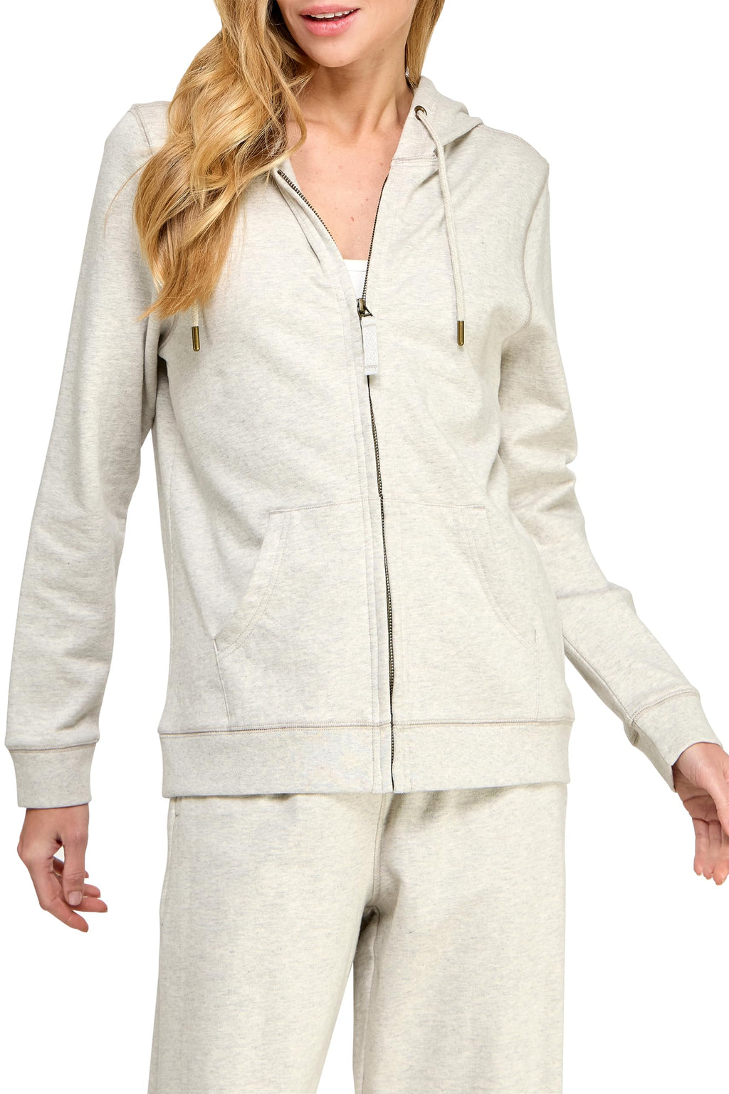 Women's 100% Organic Cotton Zip-Up Hoodie