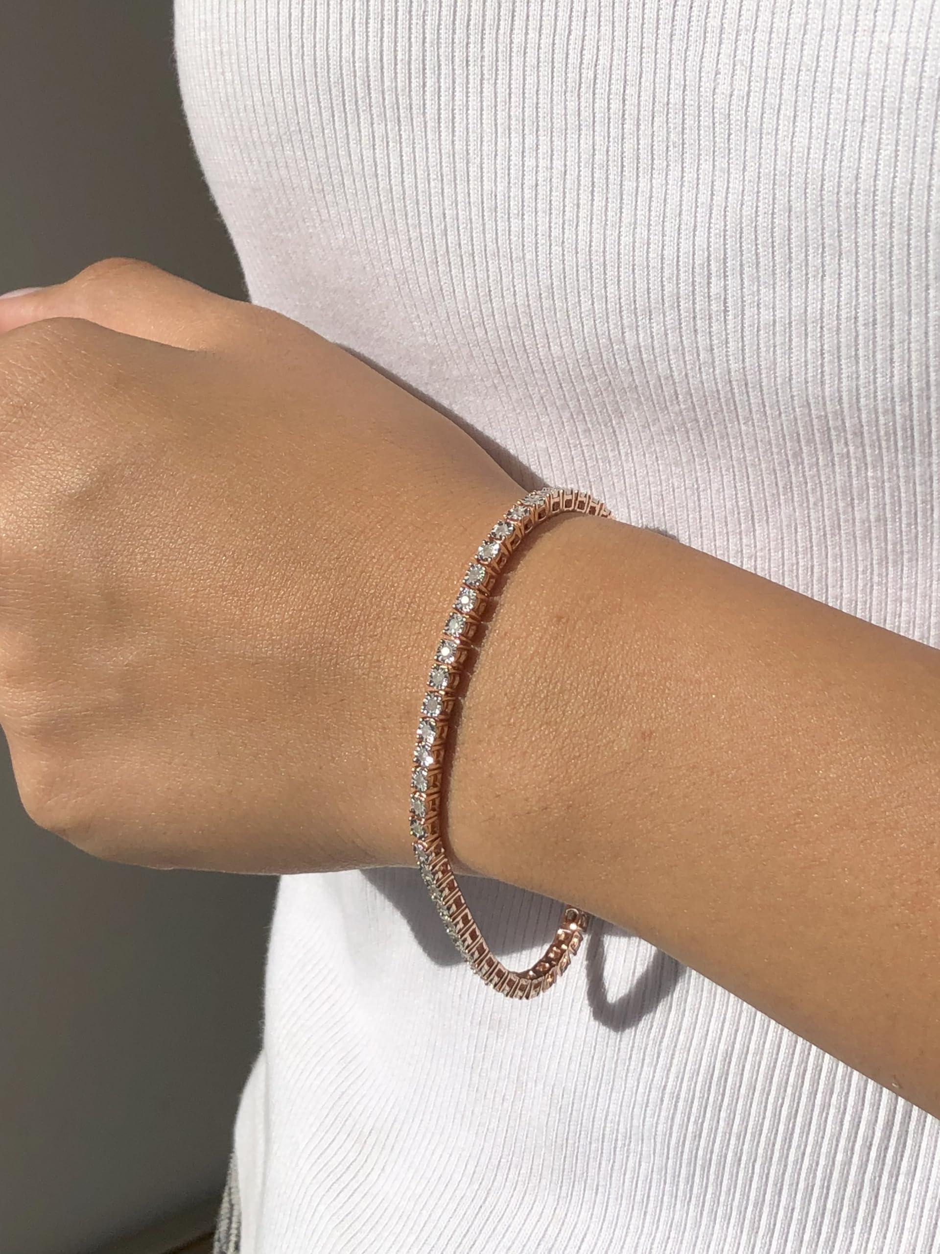 Original Classics 1.0 cttw Miracle-Set Diamond Tennis Bracelet